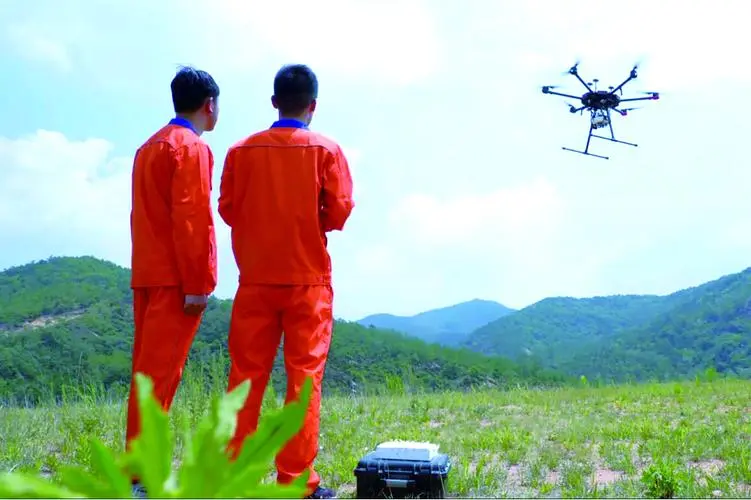 天峻无人机倾斜摄影巡检拍摄